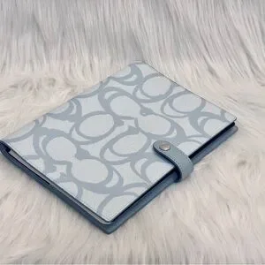 Coach | Office | Nwt Coach Notebook In Sketch Signature Canvas In Ice ...